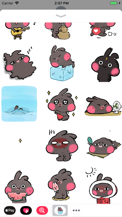 Summer Bunny Animated Stickers screenshot 2