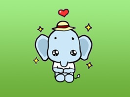 Cute Little Elephant Sticker