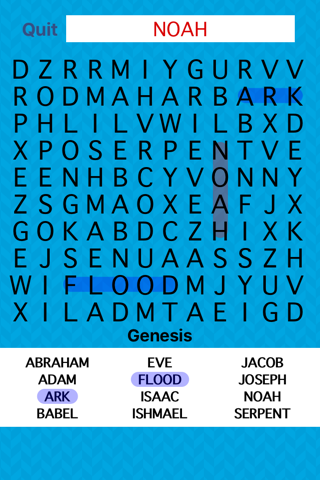 Giant Bible Word Search screenshot 2