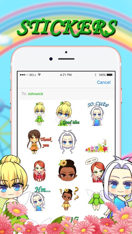 Fairy Angels Stickers & Keyboard
