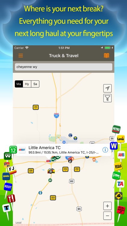 Truck Stops & Travel Plazas