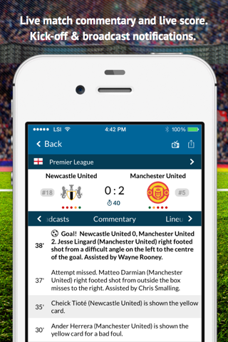 Live Soccer TV: Scores & Stats screenshot 2