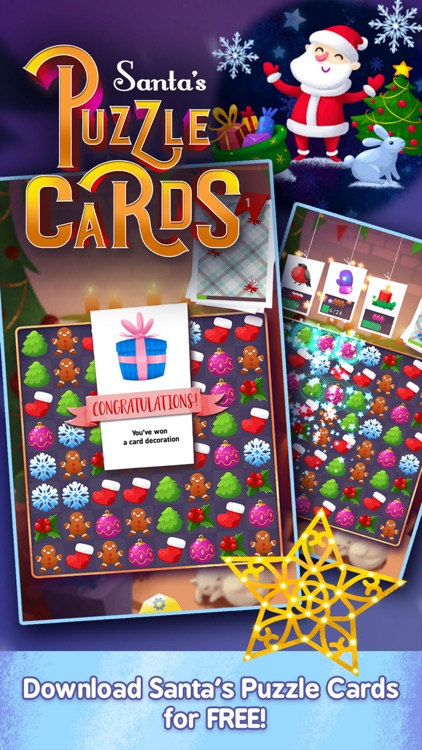 Santa's Puzzle Cards screenshot-3