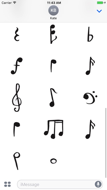 Music Notes sticker pack