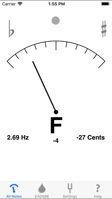 Optima Guitar Tuner Screenshot 1