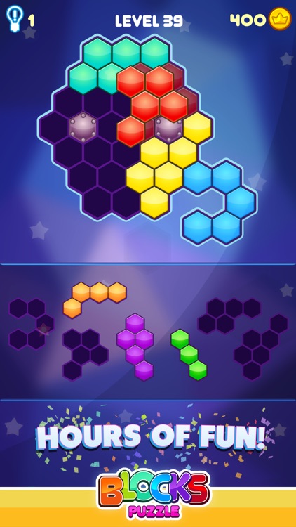 Blocks Puzzle - Hexagon Game screenshot-3