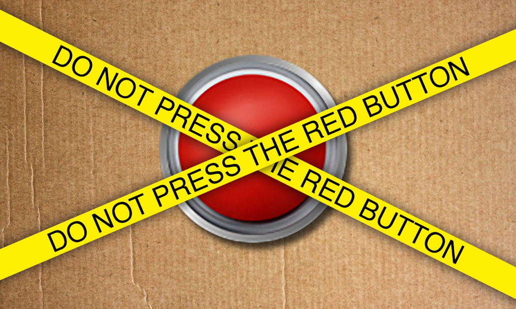 Do Not Press Red Button Digital Art by Bigalbaloo Stock - Pixels
