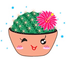 Lovely Cactus Emoji Sticker