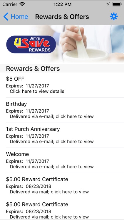 Jim's U Save Rewards