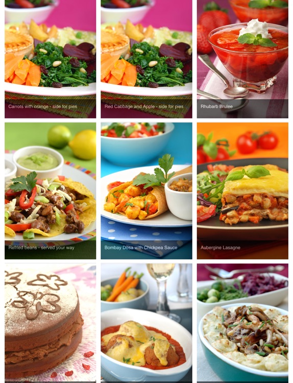 Vegetarian and vegan recipes