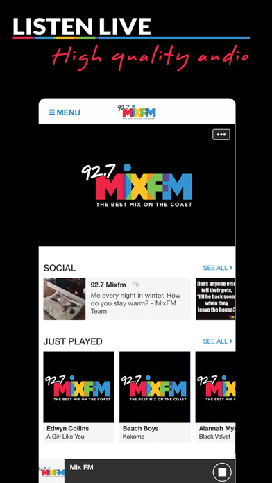 How to cancel & delete 92.7 MIX FM Sunshine Coast from iphone & ipad 1