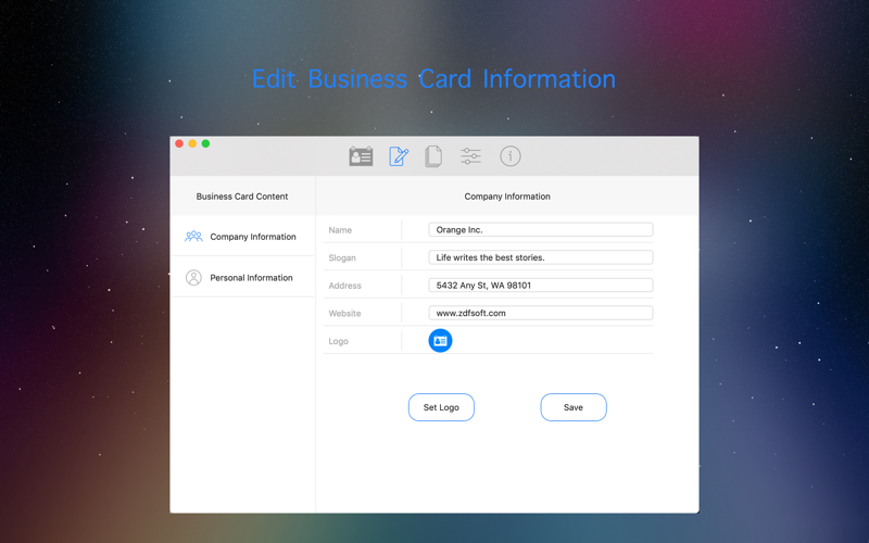 Business Card Maker by ZDF screenshot 2