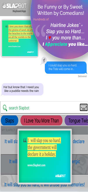 SlapBot- Funny & Sweet Phrases(圖2)-速報App