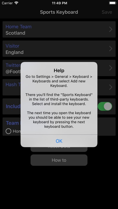 Sports Keyboard screenshot 2