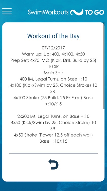 Masters swim online workouts