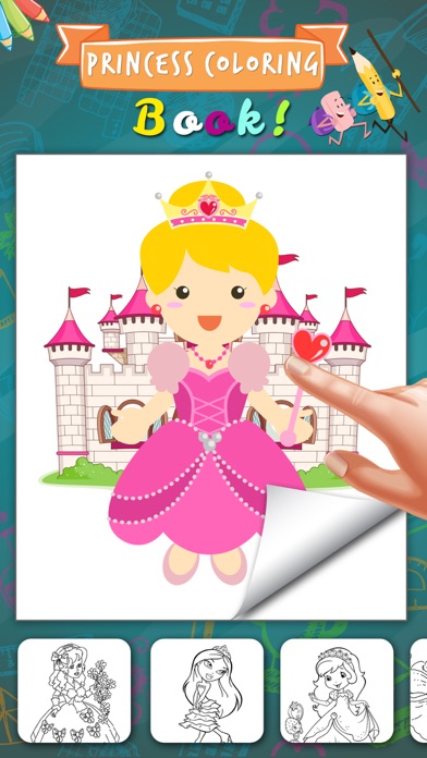 Fairy & Princess Coloring Book screenshot 2