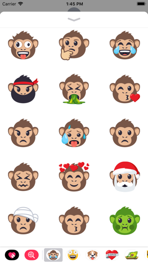 Monkey Pack by EmojiOne(圖3)-速報App