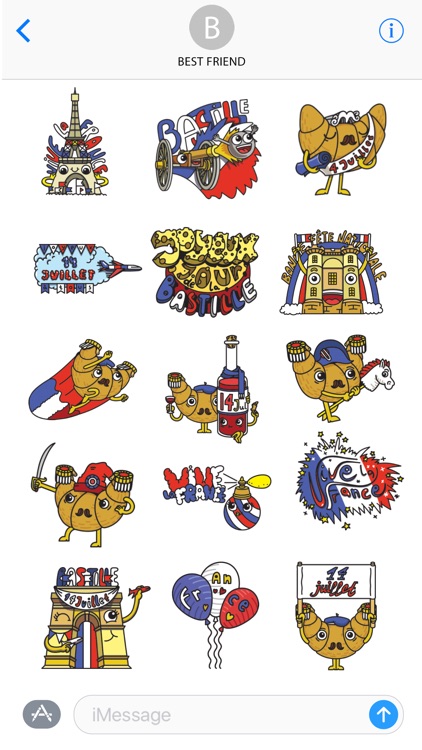 National French Stickers