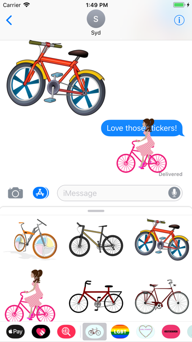 Bicycle Stickers: Bike It Up screenshot 2