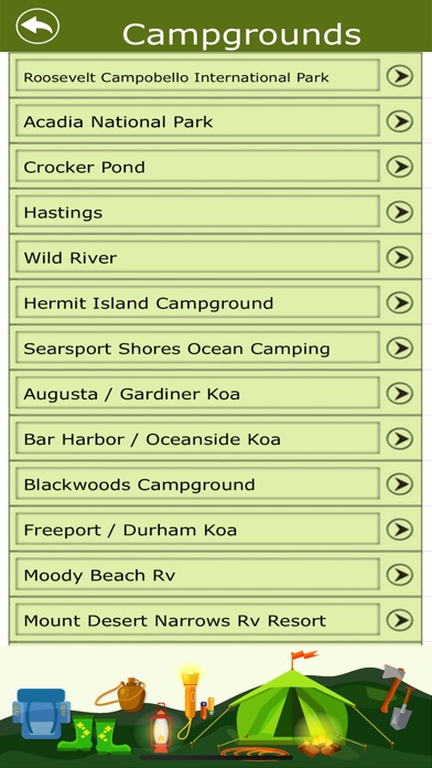 Maine Campgrounds & Hiking Tra screenshot 3