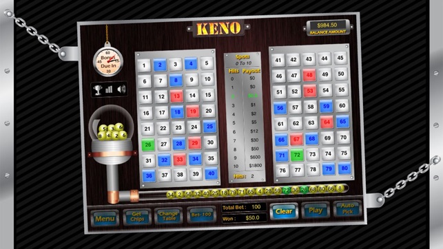 Keno - Classic Casino Game