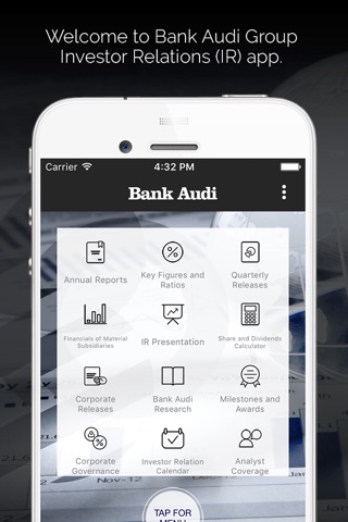 Bank Audi IR screenshot 2