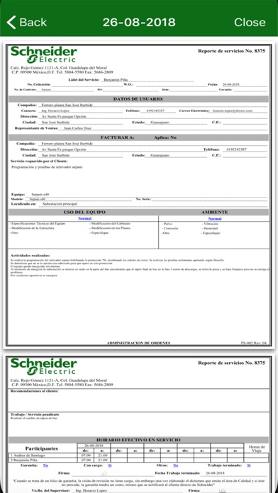 Soporte On-Line Schneider screenshot 4