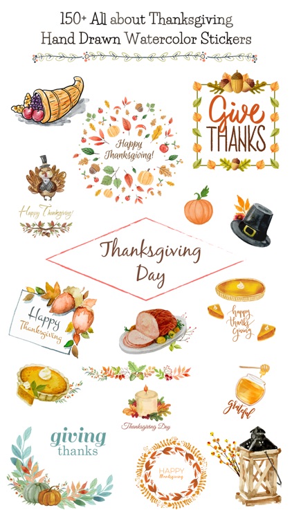 Thanksgiving Watercolor Set