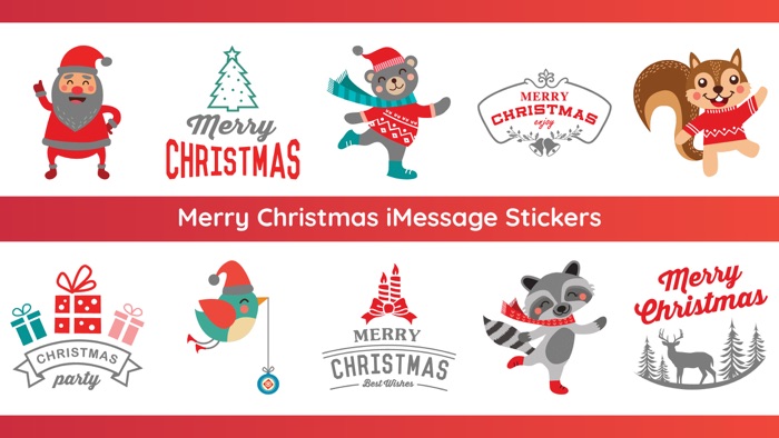 100 Merry Christmas Stickers