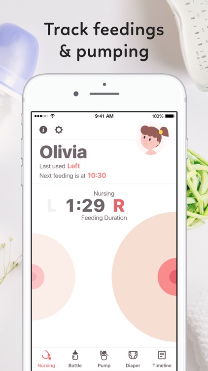Newborn Baby Tracker: Breastfeeding & Diaper Log