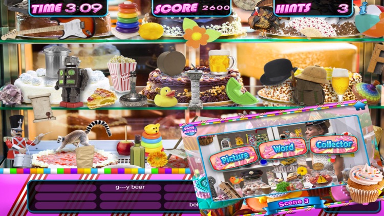 Hidden Objects Desserts & Candy Cupcake Object Pic