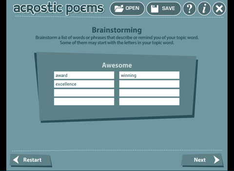 Acrostic Poem screenshot 3