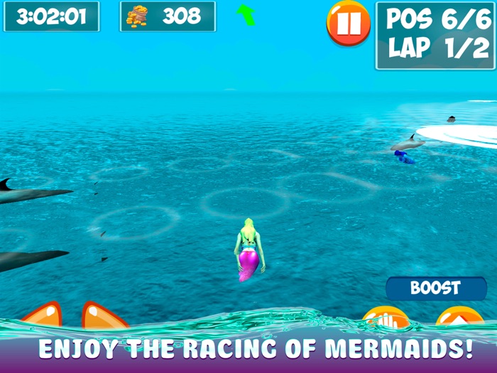 美人鱼水下游泳赛