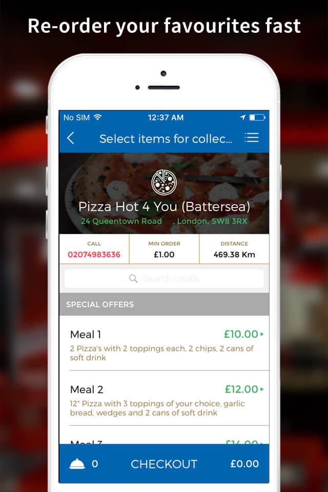 Pizza Hot 4 You App screenshot 3