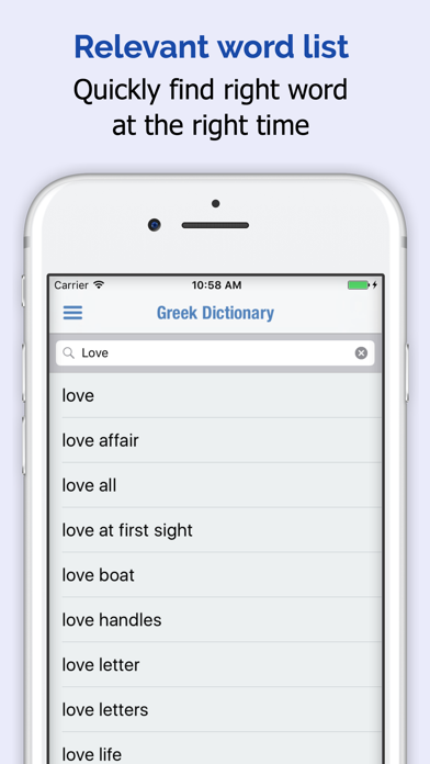 Greek Dictionary Elite review screenshots
