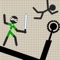 The stickman fighting warrior is the best game of survival