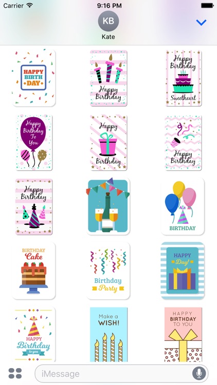 Birthday Card - All about Birthday Wishes Stickers screenshot-3