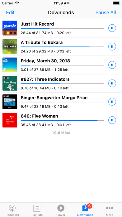 PodCruncher - Podcast Player and Manager for Podcasts Screenshot 5
