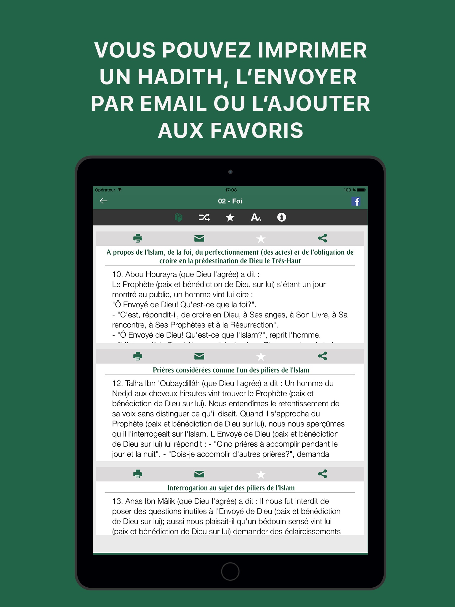 Hadiths Français + Coran screenshot 3