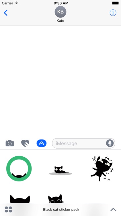 Black cat sticker pack screenshot-4