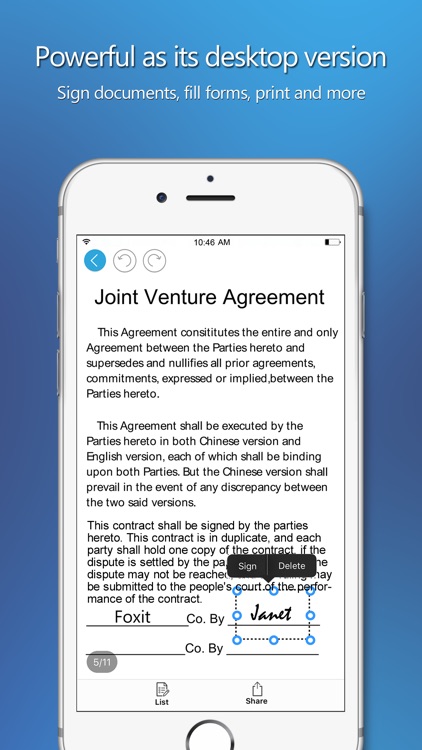 Foxit PDF - PDF reader, editor, form, signature screenshot-4