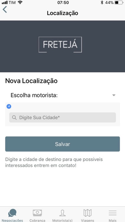 FreteJá para Motoristas