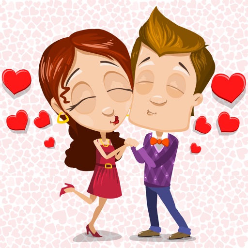 Love Couple Animated Stickers