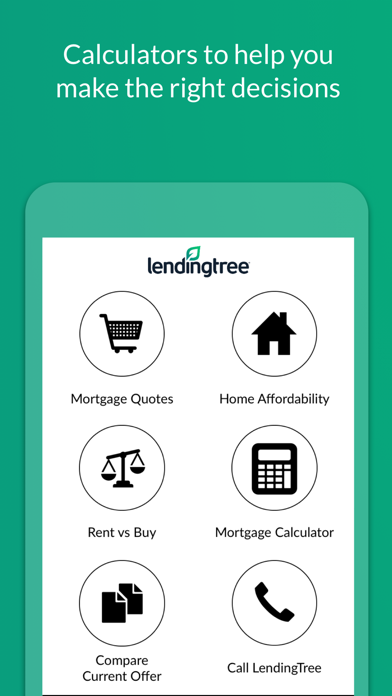 LendingTree Mortgage Calculator screenshot