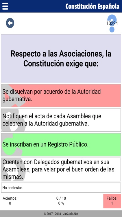 Tests constitución Española screenshot-4