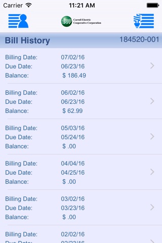 Carroll Electric - myAccount screenshot 4