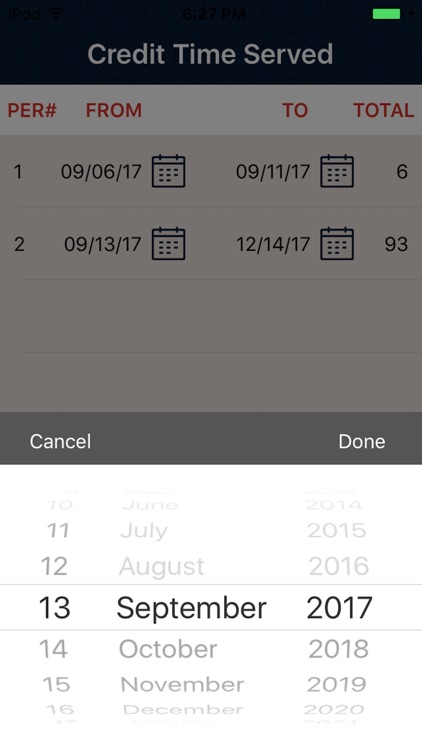 Credit Time Served (CTS)