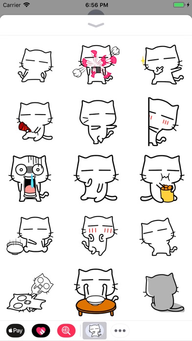 Little Animated Cat Stickers 2 screenshot 2
