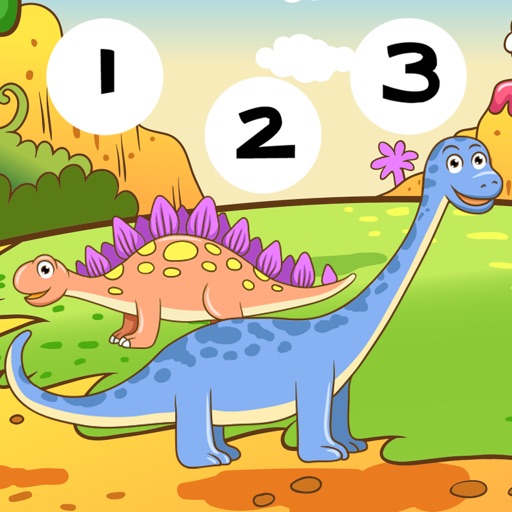 123 Count-ing & Learn-ing Number-s To Ten With Dino-saur. My Kid-s & Baby First Free Education-al Game-s icon