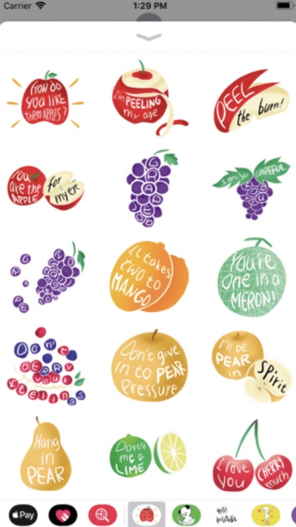 Fruits Pun Stickers